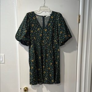 Floral Green Dress